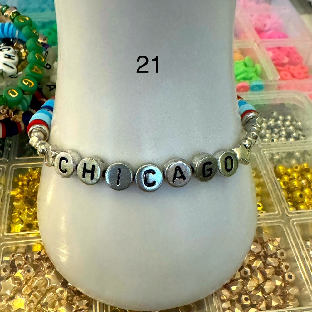 Marathon 🏃‍♀️ bracelets-lucky charms 🍀 NYC-Chicago-Wineglass